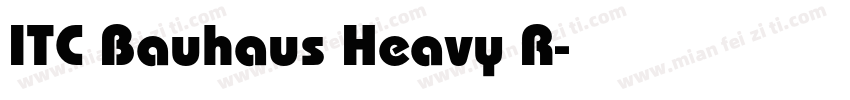 ITC Bauhaus Heavy R字体转换